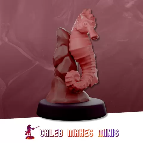 Seahorse Familiar [PRE-SUPPORTED] | Followers & Familiars II by Caleb Makes Minis