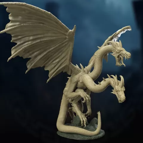 Two Headed Dragon by Crippled God Foundry