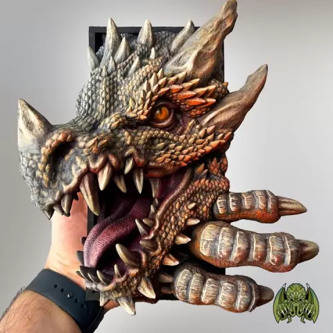 Dragon Booknook [FDM/Resin BOOK-NOOK] by Booknook of Madness