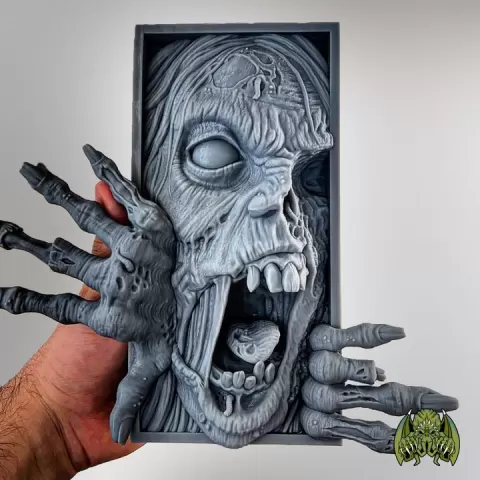 Zombie Booknook [FDM/Resin BOOK NOOK] by Booknook of Madness