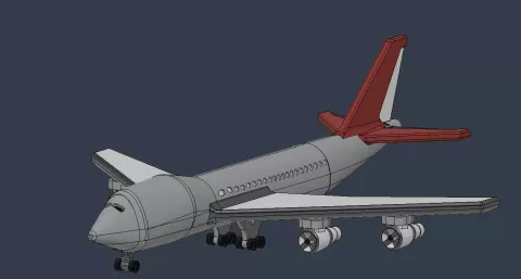 Boeing 747-100(mini plane)