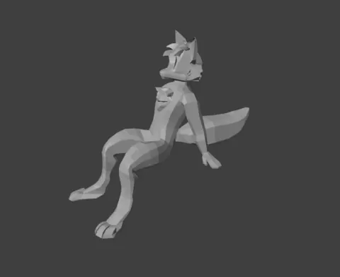 Sitting furry for desk