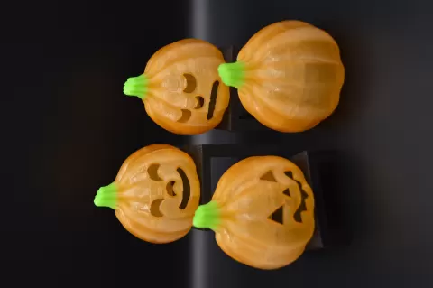 Pumpkin Jack-o-Lantern Tealight Shades