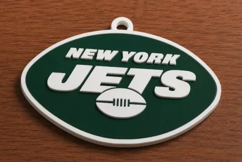 New York Oversized 3D Fan Logo Pendant