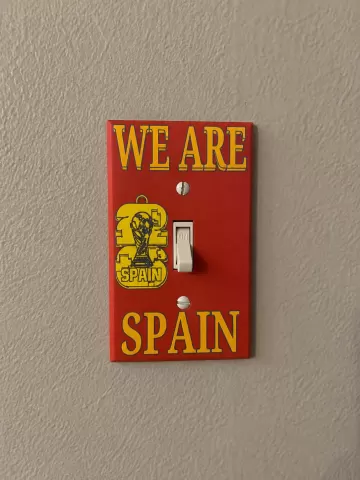 Spain Flag Light Switch Cover