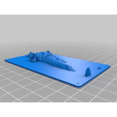 starwars Ender 3v2 LCD cover hansolo carbon