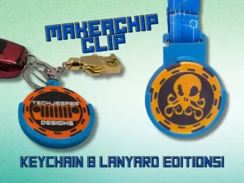 MakerChip Clip – a keychain for your MakerChip!