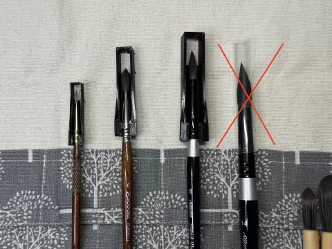 Brush Protector / Schutz für Malpinsel