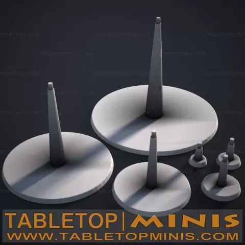 Basic Round Base With Stand by TableTopMinis