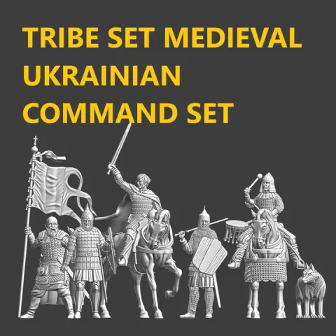 TRIBE SET DEC 2024 - Young Prince of Kyiv, Ukrainian Command by Northern Crusades Miniatures