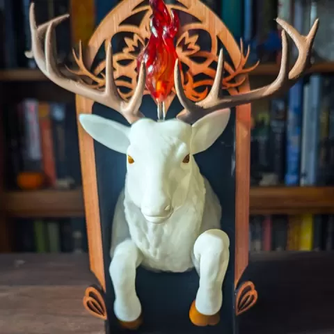 Lord of the north throne of glass book nook by DrakeAndWhimsy