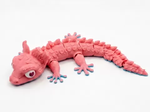 Articulated flexi lizard