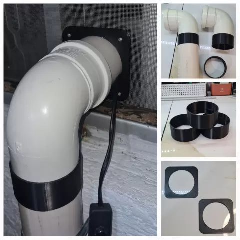 Flange + Luva de Tubo (75mm)