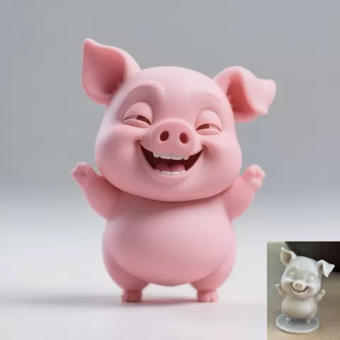 Funny Chibi Pig
