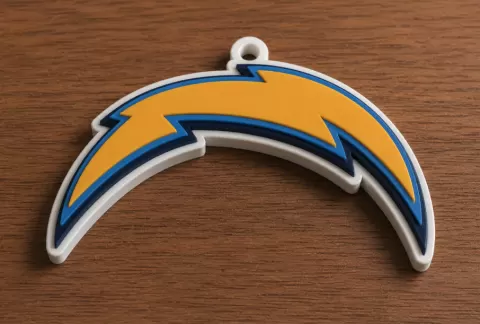 Los Angeles Chargers Oversized 3D Fan Logo Pendant