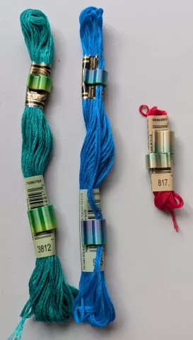 Embroidery floss clip