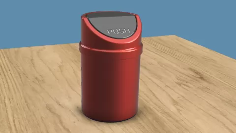 Mini Desktop Trash Can