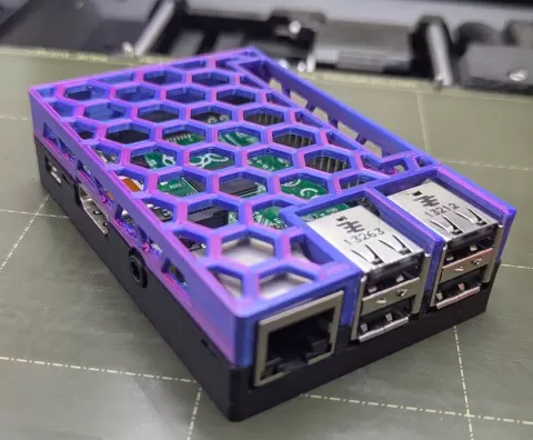 Raspberry Pi B+; 2B; 3B hexagonal vent case