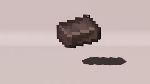 Minecraft Netherite Low Poly Voxel 3D Model Game Ready