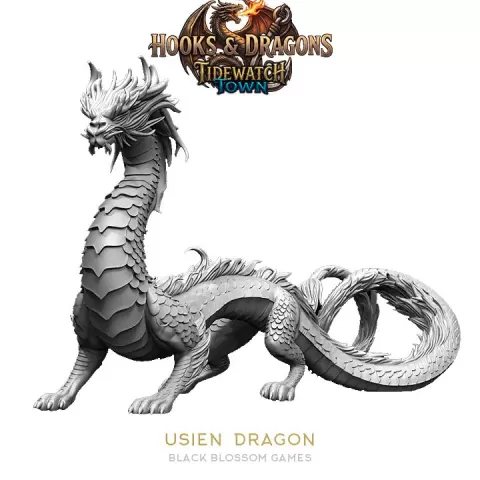 TW01D01 Usien Dragon Monster Boss :: TideWatch Town - Hooks & Dragons :: Black Blossom Games by Black Blossom Games