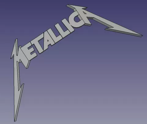Metallica Name Logo (With Magnetic Mounting Options)