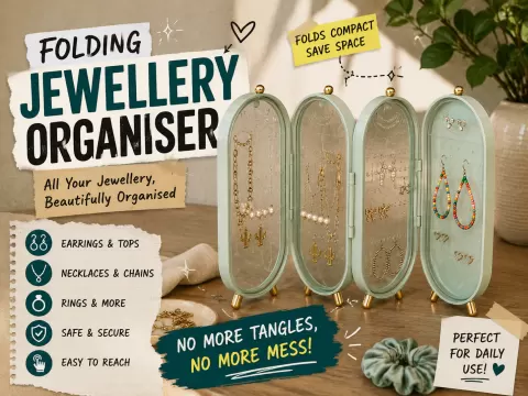 Foldable Jewellery Organiser