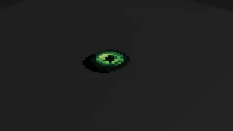 Minecraft Eye Ender Pearl Voxel Fan Art STL OBJ 3MF