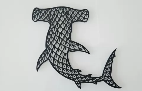 Hammerhead Shark Wallart