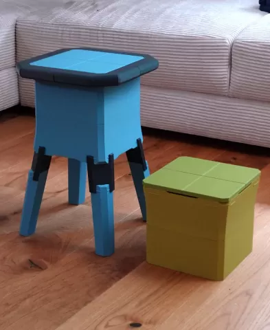 Stool is the box