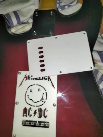 Electric Guitar Back Plate – Metallica, Nirvana, AC/DC