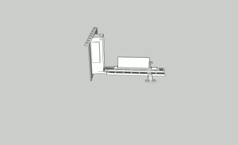 GPU Vertical Holder For PC Custom Loop (Bykski N-ICH5090DX3-X Block + BeQuiet! Light Base 900DX/FX Case)