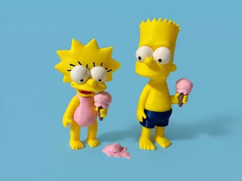 Bart & Lisa - The Simpsons