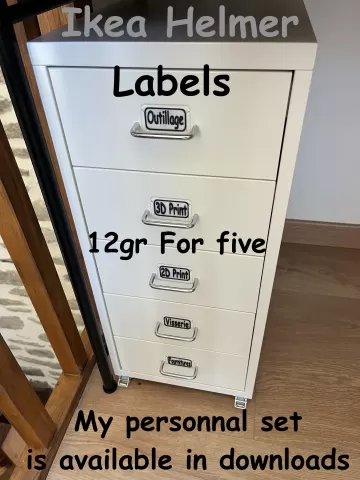 Ikea HELMER Labels