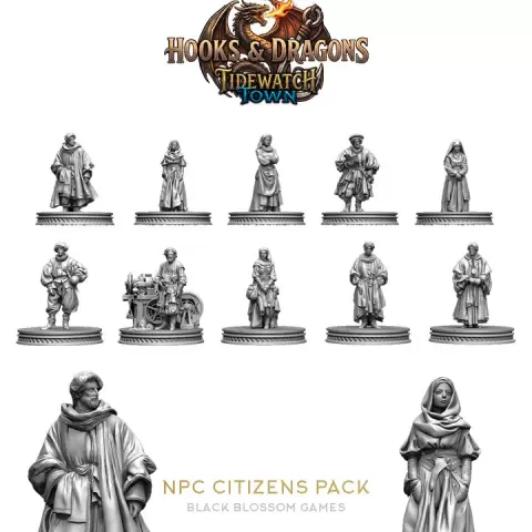 TW01AD02 NPC Citizens :: TideWatch Town - Hooks & Dragons :: Black Blossom Games by Black Blossom Games