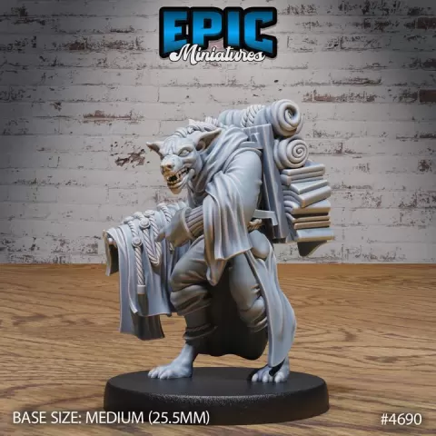 Gnoll Tribe Merchant / Hyena Hybrid / Humanoid Evil Race / Yeenoghu Spawn Creature / Flind Tribe / Demonic Beast / Nature Demon / Hell Monster / Abyss Encounter by Epic-Miniatures