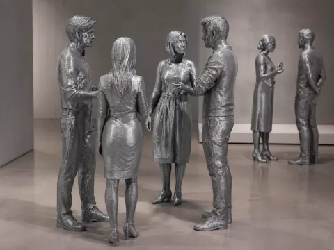 Skulpturen in einer Galerie - Sculptures in a gallery