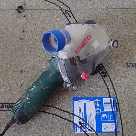 Dust Extraction Cutting Guard HERZO To C35 Bosch Female Dust Collector Adapter