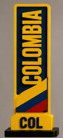 Colombia World Cup 2026 Country Plaque