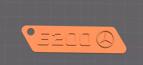 Mercedes E200 keychain