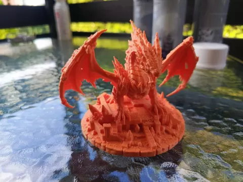 Crystal Dragon Figurine - Fantasy Miniature