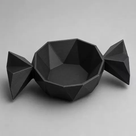 Geometrische Schüssel mit Facettenstruktur - Geometric bowl with facet structure