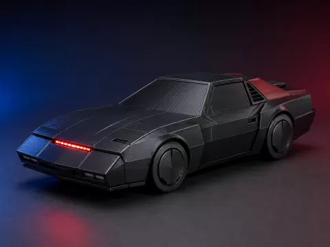 Futuristic schwarzes Konzeptauto