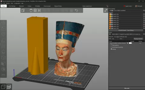 Nefertiti ColorMix - created with Color Mix Lab