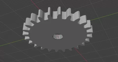 Snug fit 24 tooth gear for SG90 Iris