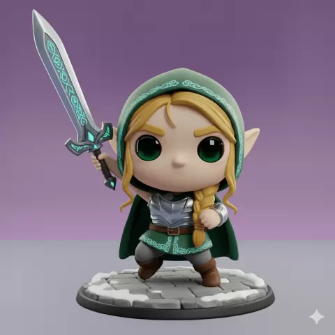 ELF OF THE NORDIC FOREST – MINOVA ORIGINALS STL