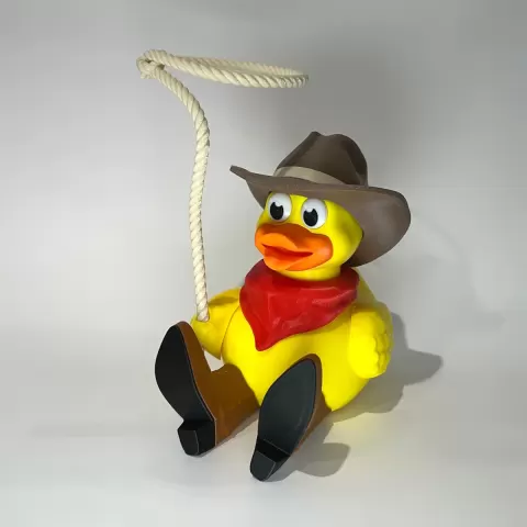 Build-a-Duck Cowboy Add-On Bundle STL | Cowboy Hat, Lasso, Bandana, Boots, Wing & Mustache | Western