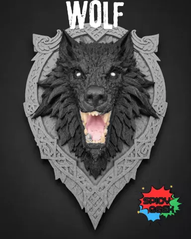 Wolf Wall Plaque