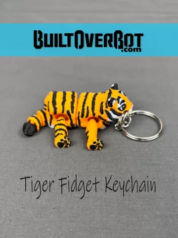 Tiger Fidget Keychain