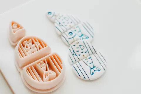 Unique 3 piece Fish Clay Cutter Set