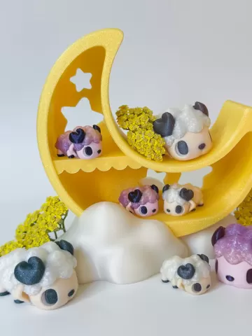 Sheep Boops with Moon shelf